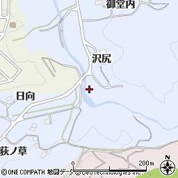 福島県福島市田沢沢尻2周辺の地図