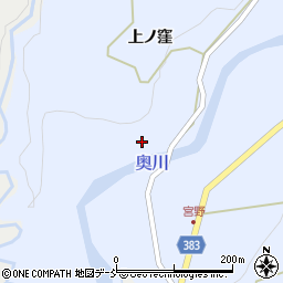 福島県西会津町（耶麻郡）奥川大字飯沢（井戸尻）周辺の地図