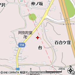 福島県福島市松川町浅川台周辺の地図