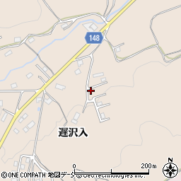 福島県福島市小田遅沢入周辺の地図