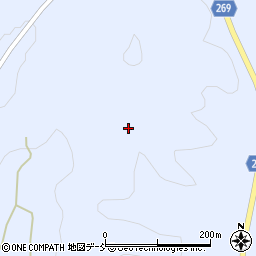 福島県伊達郡川俣町羽田上高森周辺の地図