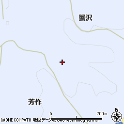 福島県伊達郡川俣町秋山芳作山周辺の地図