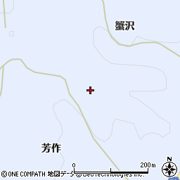 福島県川俣町（伊達郡）秋山（芳作山）周辺の地図