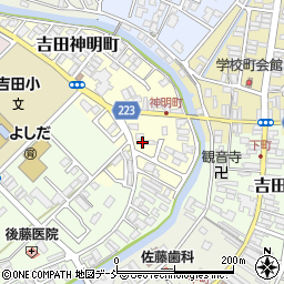 新潟県燕市吉田神明町周辺の地図