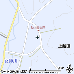 福島県伊達郡川俣町秋山仲田周辺の地図