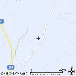 福島県伊達郡川俣町羽田甲石周辺の地図