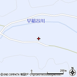 福島県喜多方市山都町早稲谷（東原道下）周辺の地図