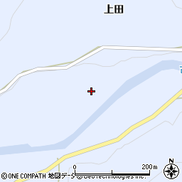 福島県西会津町（耶麻郡）奥川大字飯沢（上沢田）周辺の地図