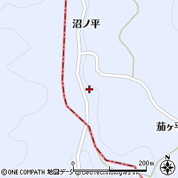 福島県伊達郡川俣町秋山茄ヶ平山周辺の地図