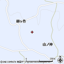 福島県伊達郡川俣町秋山柳ヶ作山周辺の地図