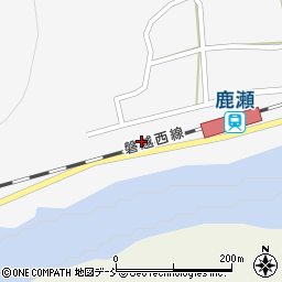 鹿瀬駅周辺の地図