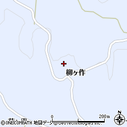 福島県川俣町（伊達郡）秋山（柳ヶ作）周辺の地図