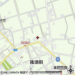 新潟県加茂市後須田1245-1周辺の地図