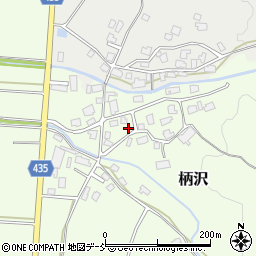 新潟県五泉市柄沢周辺の地図