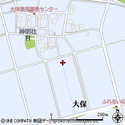 新潟県燕市大保周辺の地図