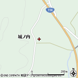 福島県福島市立子山城戸内周辺の地図