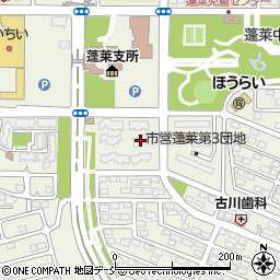 県営蓬莱タウンハウス３８号棟周辺の地図