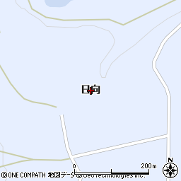 福島県福島市土湯温泉町日向周辺の地図