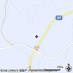 福島県伊達郡川俣町秋山山入切田周辺の地図