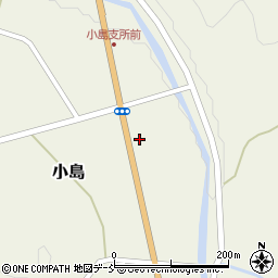 川俣町役場　小島公民館周辺の地図