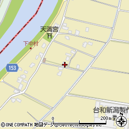 新潟県新潟市南区新飯田1439-3周辺の地図