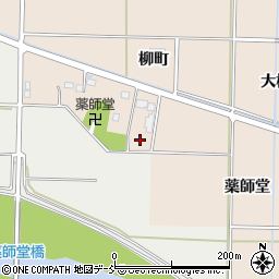 福島県南相馬市鹿島区北右田薬師堂周辺の地図