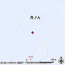 福島県伊達郡川俣町秋山下作山周辺の地図