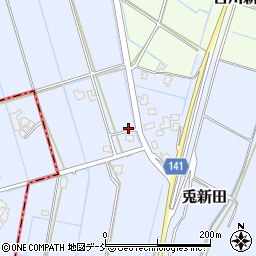 新潟県新潟市南区兎新田415周辺の地図