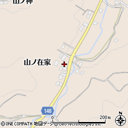 福島県福島市小田山ノ在家周辺の地図