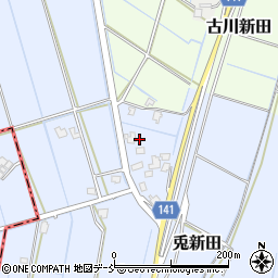 新潟県新潟市南区兎新田320周辺の地図