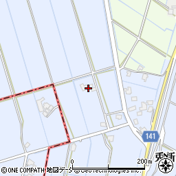 新潟県新潟市南区兎新田周辺の地図
