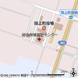 田上町　社会福祉協議会障がい者支援センター周辺の地図