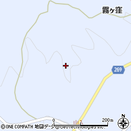 福島県伊達郡川俣町秋山東米コボシ山周辺の地図