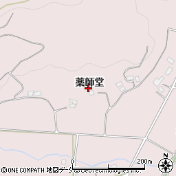 福島県福島市平石薬師堂周辺の地図