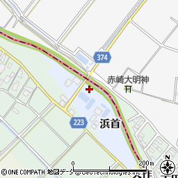 新潟県西蒲原郡弥彦村浜首周辺の地図