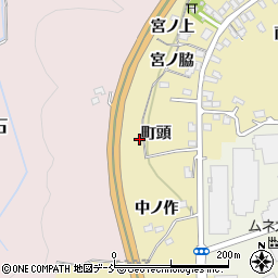 福島県福島市清水町町頭周辺の地図