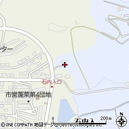 福島県福島市田沢（石内入）周辺の地図