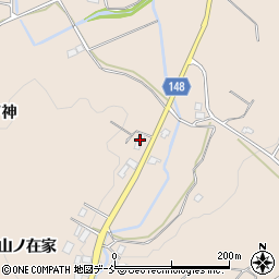 福島県福島市小田山ノ在家前周辺の地図
