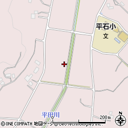 福島県福島市平石周辺の地図