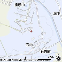 福島県福島市田沢（石内）周辺の地図