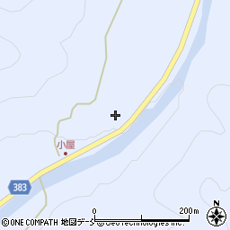福島県西会津町（耶麻郡）奥川大字飯沢（堰場）周辺の地図