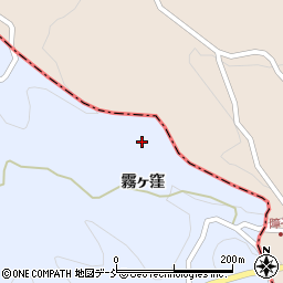 福島県伊達郡川俣町秋山霧ヶ窪周辺の地図