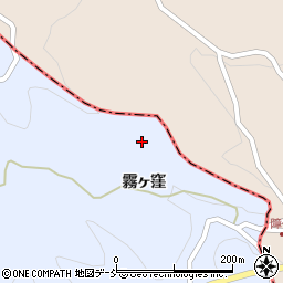 福島県川俣町（伊達郡）秋山（霧ヶ窪）周辺の地図