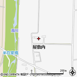 福島県喜多方市熱塩加納町加納屋敷内周辺の地図
