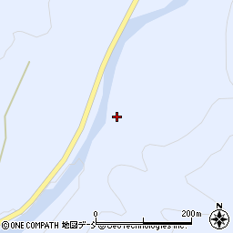 福島県西会津町（耶麻郡）奥川大字飯沢（水沢下平）周辺の地図