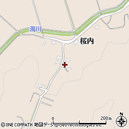 福島県福島市小田桜内前38周辺の地図