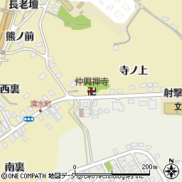 仲興禅寺周辺の地図
