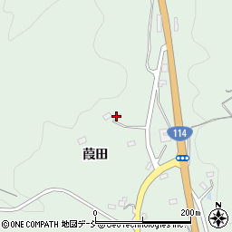 福島県福島市立子山高野山周辺の地図