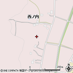 福島県福島市平石西ノ内周辺の地図