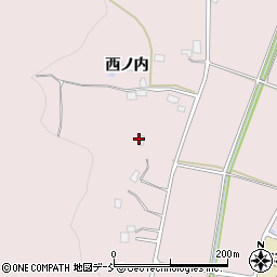 福島県福島市平石（西ノ内）周辺の地図